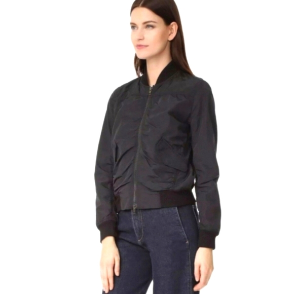 Vince. Washed Shrunken Bomber - Picture 1 of 9